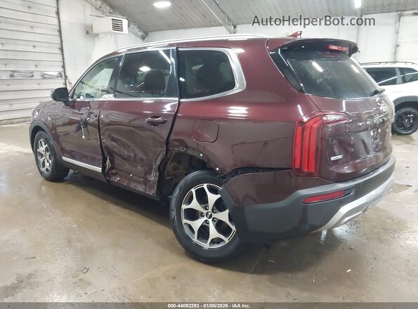5XYP3DHC7MG104738 2021 KIA TELLURIDE Красный Задняя левая четверть