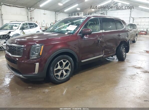 5XYP3DHC7MG104738 2021 KIA TELLURIDE Красный Передняя левая четверть