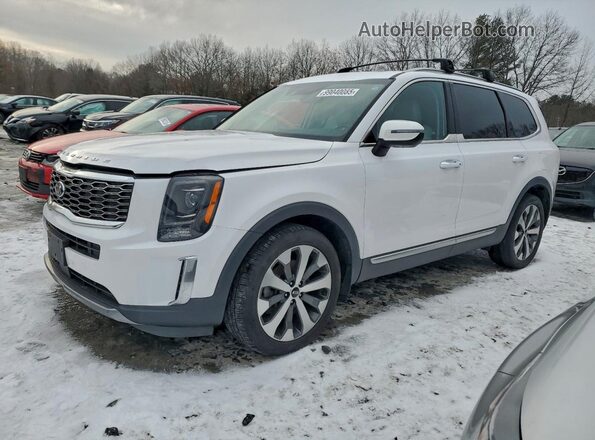 5XYP6DHC6MG123532 2021 KIA TELLURIDE Белый Передняя левая четверть