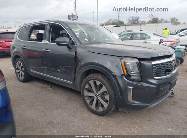5XYP6DHC7MG130800 2021 KIA TELLURIDE Серый Вид задней части салона