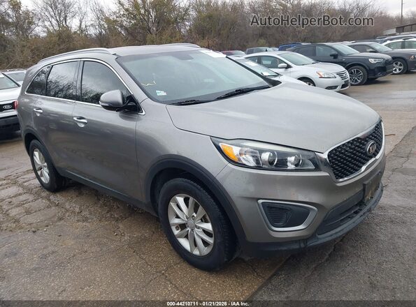 5XYPG4A34HG302570 2017 KIA SORENTO Серый Передняя правая четверть
