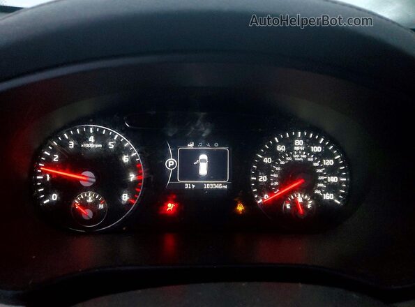 5XYPGDA34GG057834 2016 KIA SORENTO Черный Вид щитка приборов