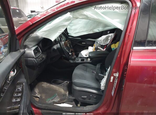5XYPGDA38LG650123 2020 KIA SORENTO Red Widok wnętrza z przodu