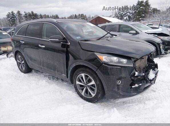 5XYPHDA5XKG567581 2019 KIA SORENTO Черный Передняя правая четверть