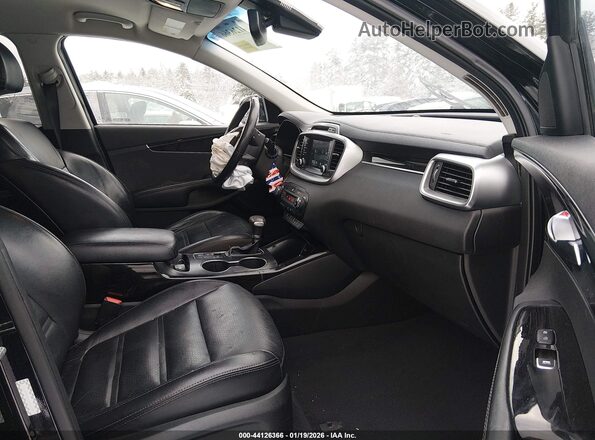 5XYPHDA5XKG567581 2019 KIA SORENTO Черный Вид салона спереди