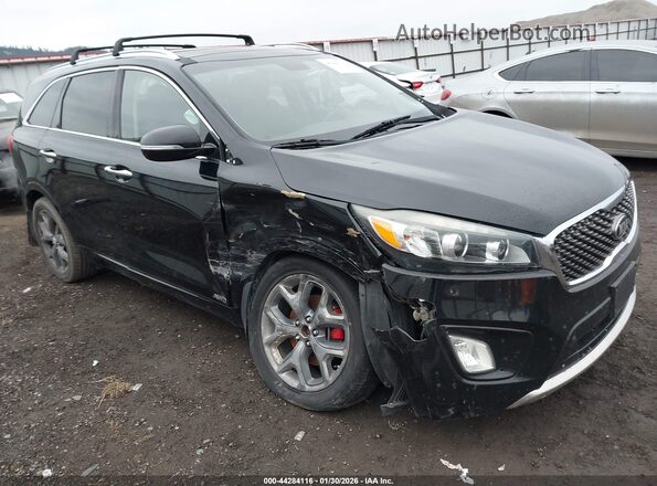 5XYPKDA55GG013793 2016 KIA SORENTO Черный Передняя правая четверть