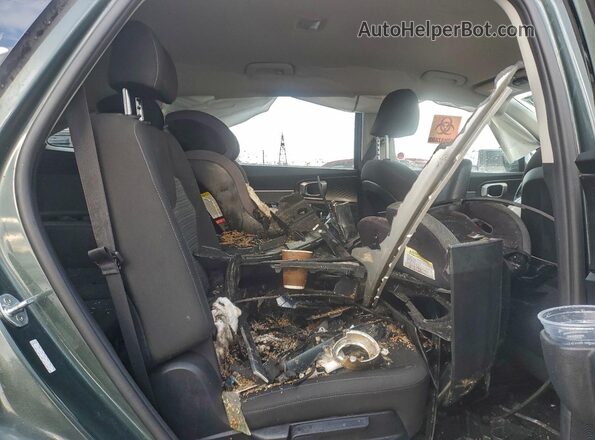 5XYRGDLC3MG010764 2021 KIA SORENTO Green უკანა სალონის ხედი