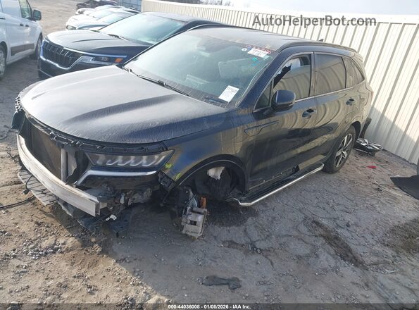 5XYRH4LF4MG033705 2021 KIA SORENTO Черный Передняя левая четверть