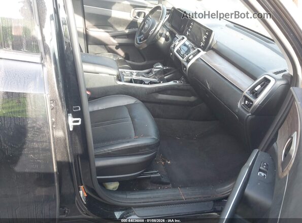5XYRH4LF4MG033705 2021 KIA SORENTO Черный Вид салона спереди