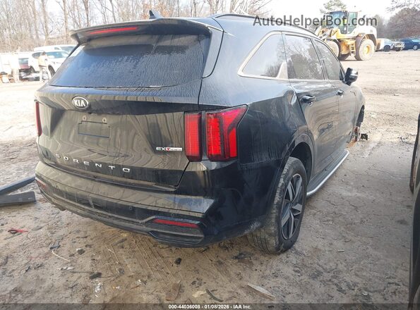 5XYRH4LF4MG033705 2021 KIA SORENTO Черный Задняя правая четверть