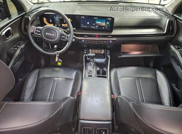 5XYRHDJF9RG306910 2024 KIA SORENTO Gray Вид панелі приладів