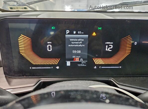 5XYRHDJF9RG306910 2024 KIA SORENTO Gray Вид щитка приладів