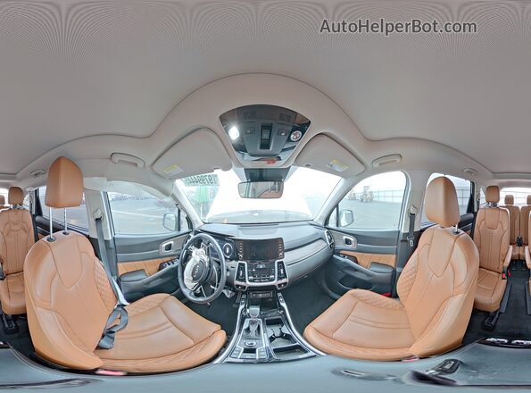 5XYRKDLF0PG202351 2023 KIA SORENTO Белый Панорамный вид салона 360°