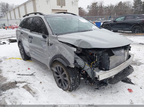 5XYRKDLF4PG246756 2023 KIA SORENTO Gray Front right