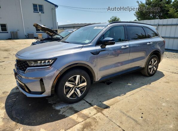 5XYRL4LC6MG017333 2021 KIA SORENTO Gray Front left