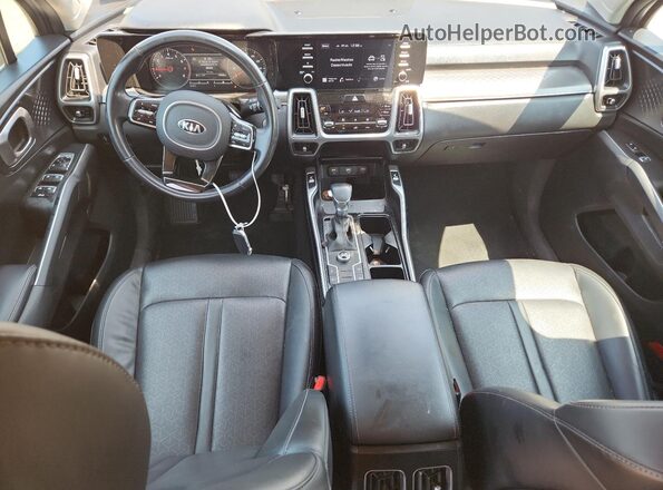 5XYRL4LC6MG017333 2021 KIA SORENTO Gray Dashboard view