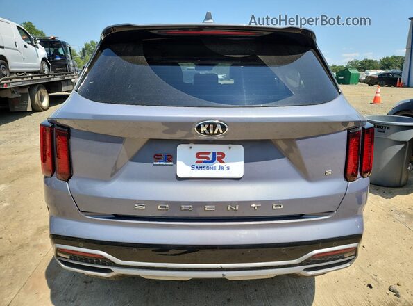 5XYRL4LC6MG017333 2021 KIA SORENTO Gray Rear view