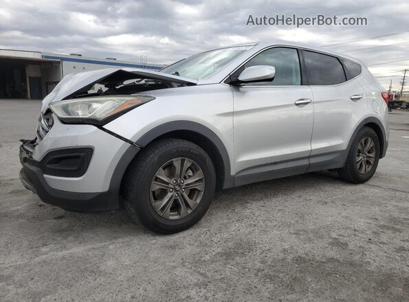 5XYZT3LB2GG322740 2016 HYUNDAI SANTA Серебряный Передняя левая четверть