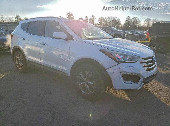 5XYZUDLB7GG378823 2016 HYUNDAI SANTA Белый Передняя правая четверть