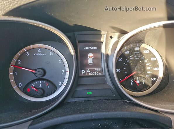 5XYZUDLB7GG378823 2016 HYUNDAI SANTA Белый Вид щитка приборов