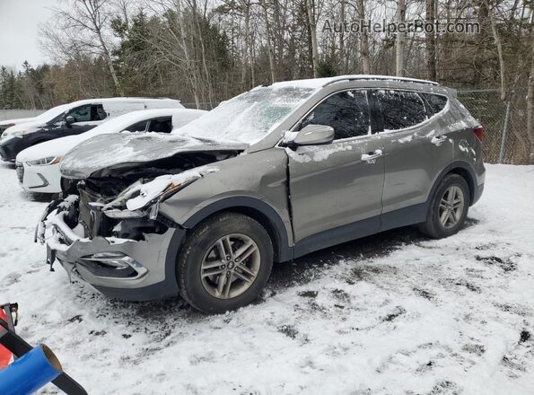 5XYZUDLB7HG384140 2017 HYUNDAI SANTA Серый Передняя левая четверть