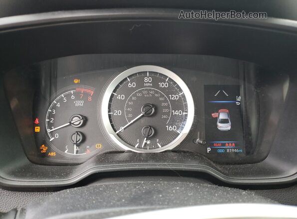 5YFEPMAE6NP351575 2022 TOYOTA LL Silver Widok zestawu wskaźników