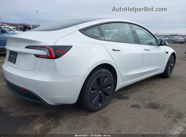 5YJ3E1EA7SF024273 2025 TESLA MODEL 3 White უკანა მარჯვენა