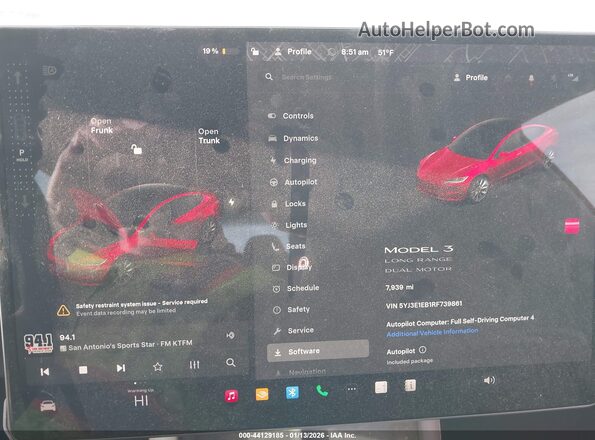 5YJ3E1EB1RF739861 2024 TESLA MODEL 3 Красный 