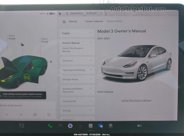 5YJ3E1EB2KF493425 2019 TESLA MODEL 3 White 