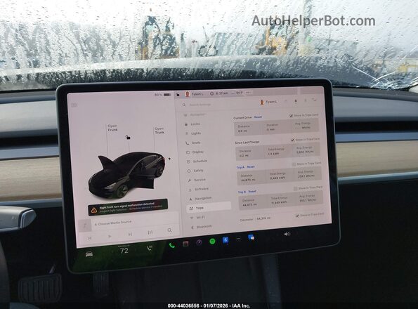 5YJ3E1EB2MF045253 2021 TESLA MODEL 3 Черный 