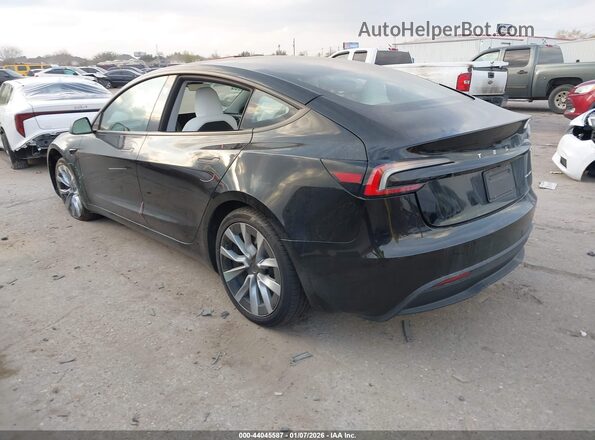 5YJ3E1EB2RF794562 2024 TESLA MODEL 3 Black Հետևի ձախ