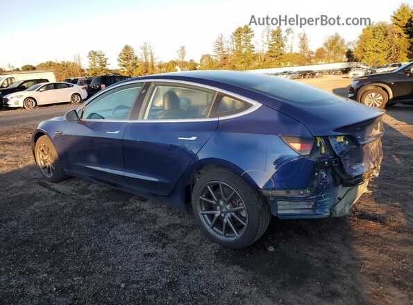 5YJ3E1EB3JF150962 2018 TESLA MODEL Синий Задняя левая четверть