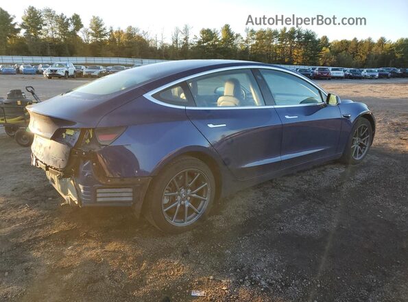 5YJ3E1EB3JF150962 2018 TESLA MODEL Синий Задняя правая четверть