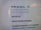 2018 Tesla Model 3 Синий vin: 5YJ3E1EB3JF150962