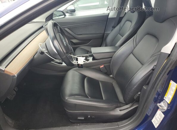 5YJ3E1EB3JF150962 2018 TESLA MODEL Синий Вид салона спереди