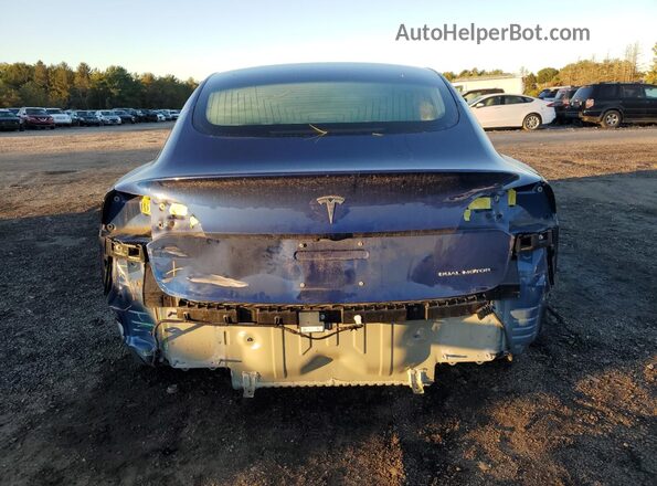5YJ3E1EB3JF150962 2018 TESLA MODEL Синий Вид сзади