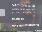 2019 Tesla Model 3 Long Range/performance Черный vin: 5YJ3E1EB3KF385766