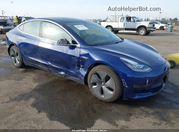 5YJ3E1EB3LF801655 2020 TESLA MODEL 3 Dark Blue Передняя правая четверть
