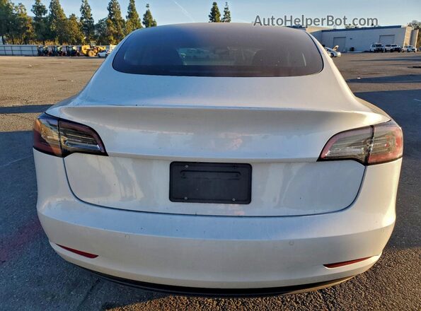 5YJ3E1EB3MF070582 2021 TESLA MODEL White Rear view