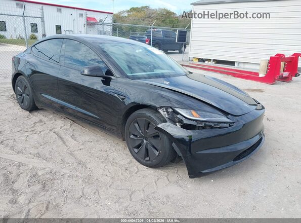 5YJ3E1EB3RF793680 2024 TESLA MODEL 3 Black Przód prawy