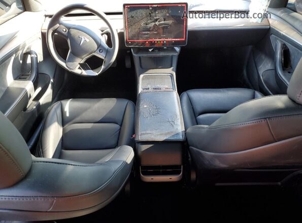 5YJ3E1EB5PF634530 2023 TESLA MODEL Silver Dashboard view