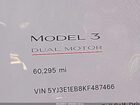2019 Tesla Model 3 Long Range/performance Белый vin: 5YJ3E1EB8KF487466