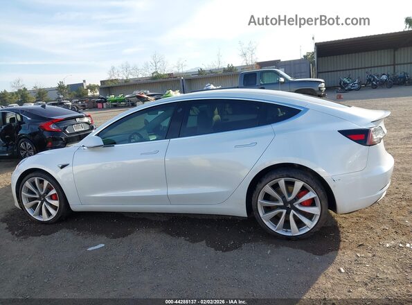 5YJ3E1EB8KF487466 2019 TESLA MODEL 3 Белый Вид задней части салона