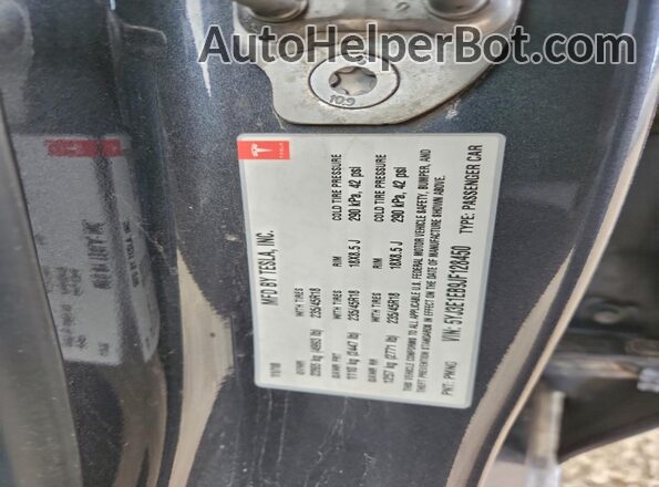 5YJ3E1EB9JF128450 2018 TESLA MODEL Charcoal Widok komory silnika