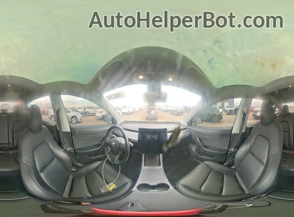 5YJ3E1EB9JF128450 2018 TESLA MODEL Charcoal Widok naklejki z numerem VIN