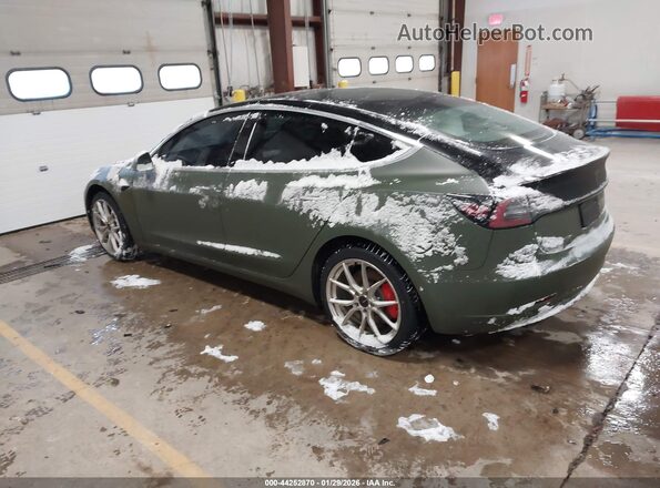 5YJ3E1EB9KF214049 2019 TESLA MODEL 3 Зеленый Задняя левая четверть
