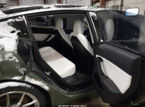5YJ3E1EB9KF214049 2019 TESLA MODEL 3 Зеленый Вид наклейки с VIN-кодом