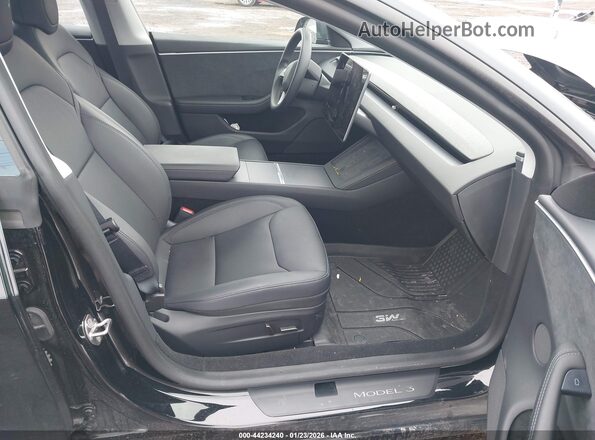 5YJ3E1EB9RF826102 2024 TESLA MODEL 3 Black Սալոնի դիմացի տեսք