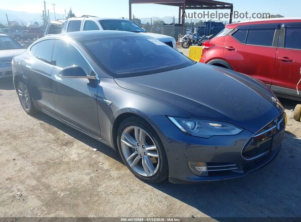 5YJSA1E25GF124167 2016 TESLA MODEL S Синий Передняя правая четверть