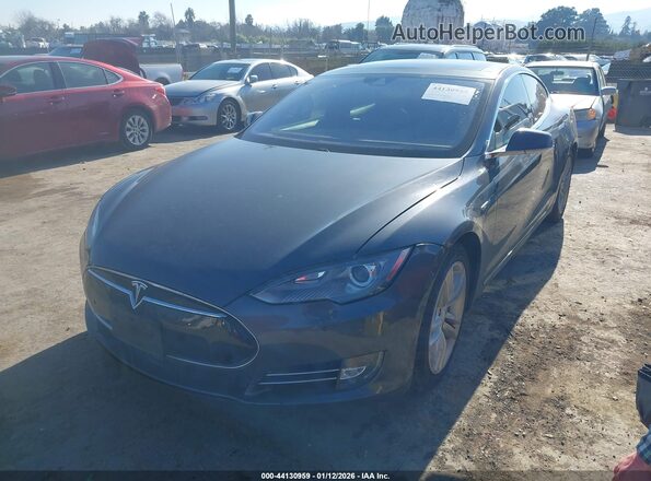 5YJSA1E25GF124167 2016 TESLA MODEL S Синий Передняя левая четверть